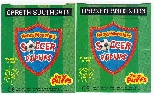 1997 Sugar Puffs Soccer Popup cards 2