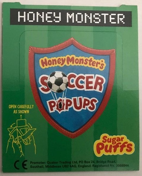 1997 Sugar Puffs Soccer Pop Up - Honey Monster