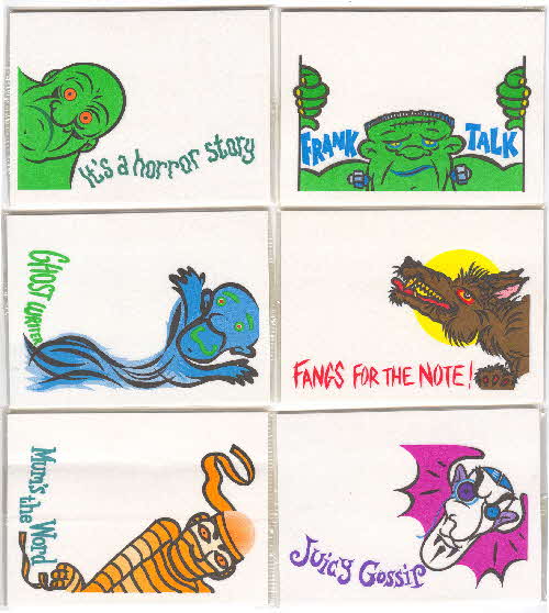 1993 Sugar Puffs Scary Post it Notes