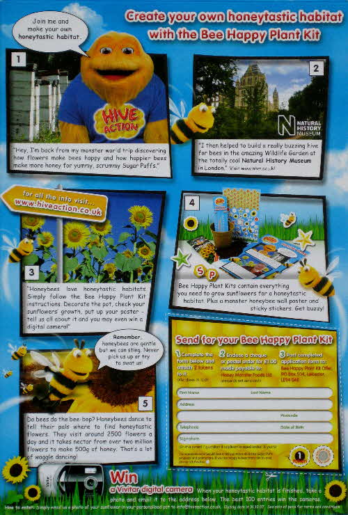 2007 Sugar Puffs Bee Happy Plant Kit