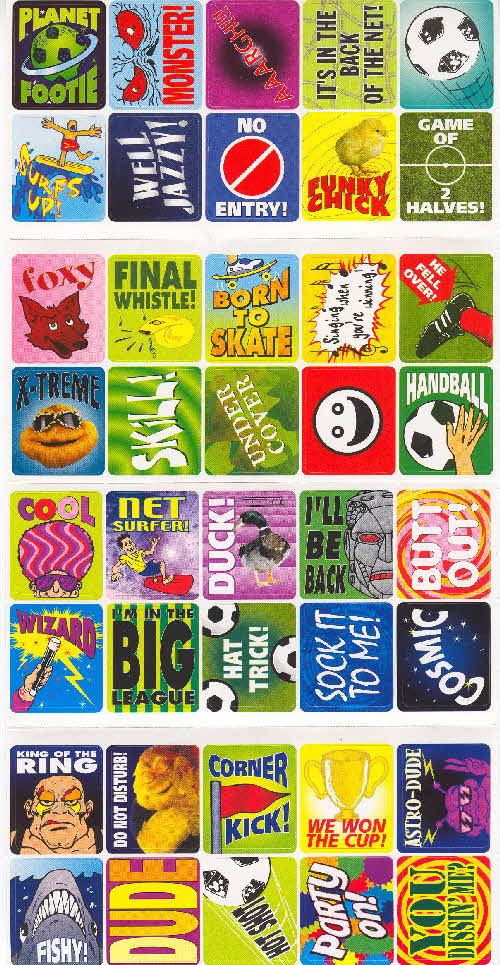2001 Sugar Puffs Funky Stickers 1
