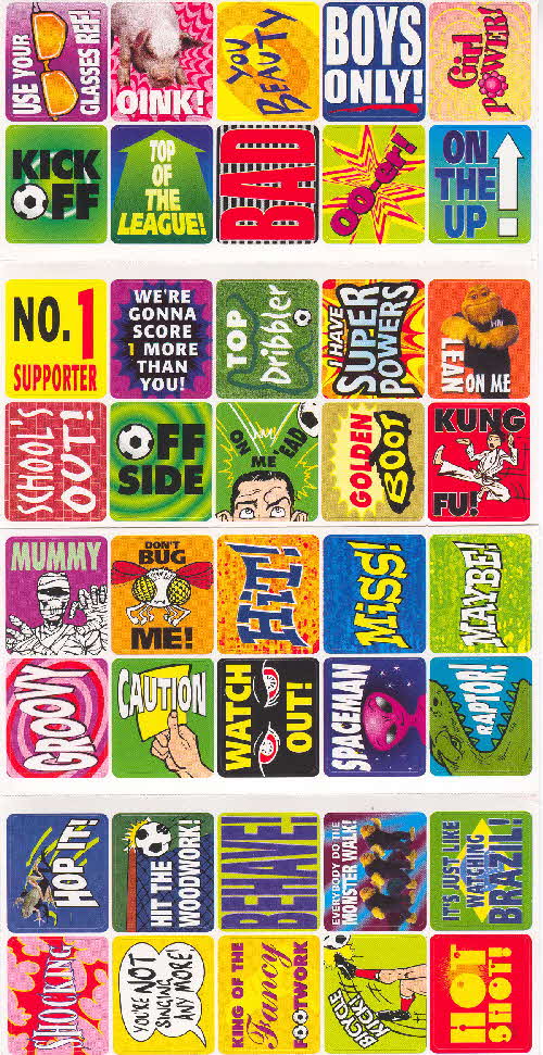 2001 Sugar Puffs Funky Stickers 2