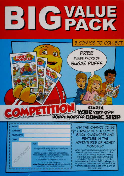 2009 Sugar Puffs Honey Monster Comic Strip & Competition