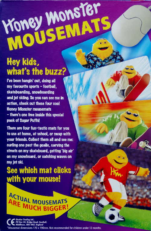 2003 Sugar Puffs Honey Monster Mousemats