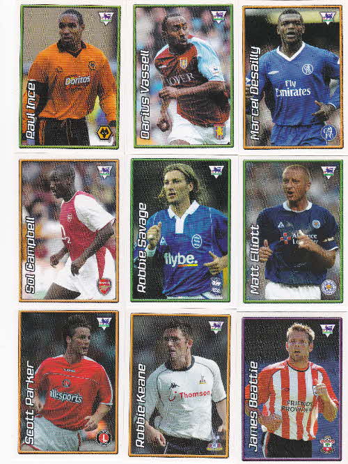 2004 Sugar Puffs Premier Football Stickers (2)