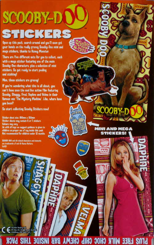 2002 Sugar Puffs Scooby Doo Stickers