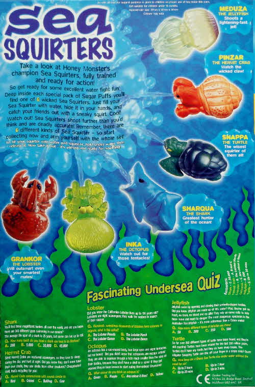 2002 Sugar Puffs Aqua Squirters