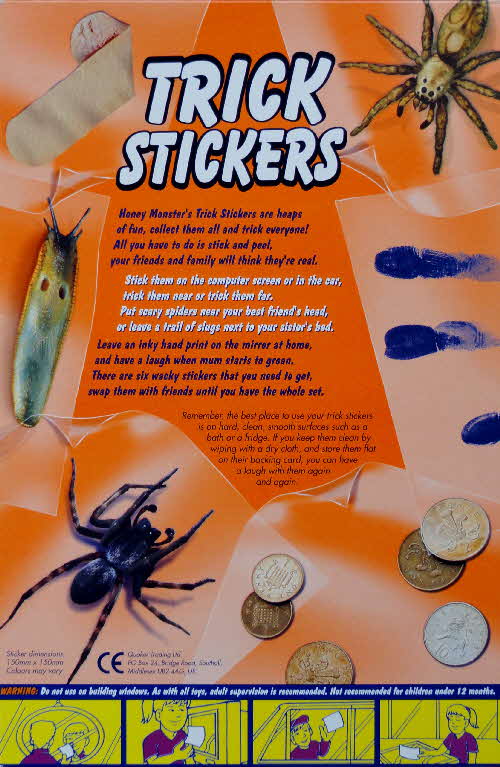 2003 Sugar Puffs Trick Stickets set 3