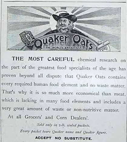 1897 Quaker Oats Advert