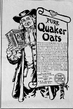 1901 Quaker Oats Advert