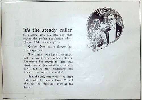 1910 Quaker Oats Ladies Advert