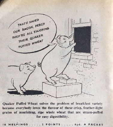 1944 Puffed Wheat Advert
