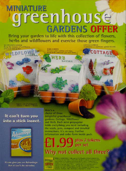 2001 Advantage Miniature Greenhouse Garden
