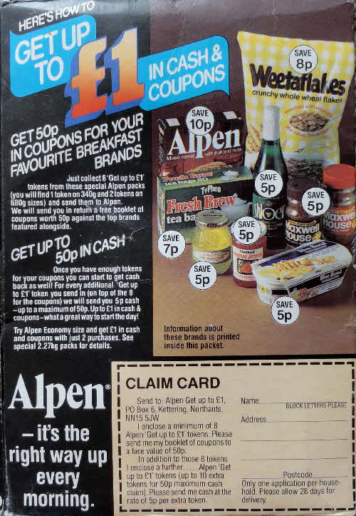 1980 Alpen £1 Cash & Coupons (1)