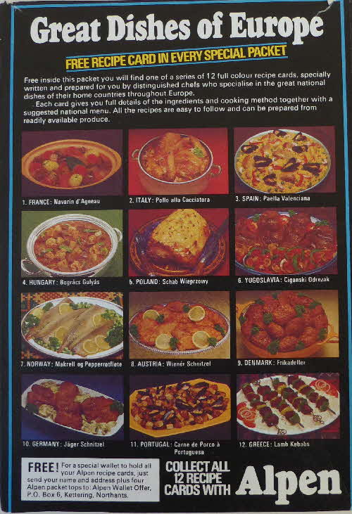 1975 Alpen Great Dishes of Europe (2)