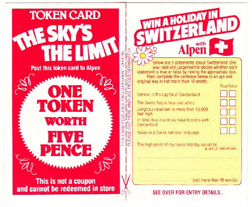 1981 Alpen Skys The Limit Card (2)
