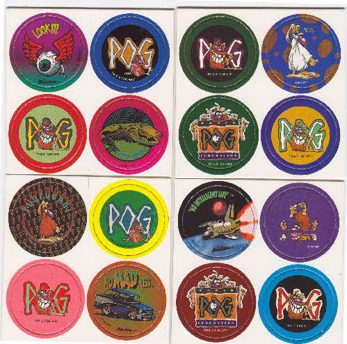 1995 Chex Pogs Milk Caps series 1 2