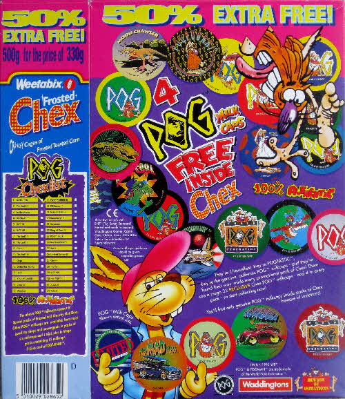1995 Chex Pogs Milk Caps series 1