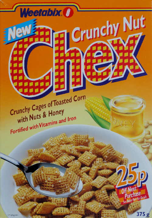 1995 Chex Crunchy Nut 25p off - sample pack New