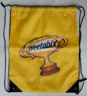 2013 Weetabix promotional drawstring bag
