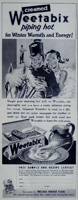 1952 Weetabix Piping Hot Free Sample & Recipe Leaflet