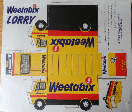 1980s Weetabix Weetagang PUsh out Lorry Model (2)