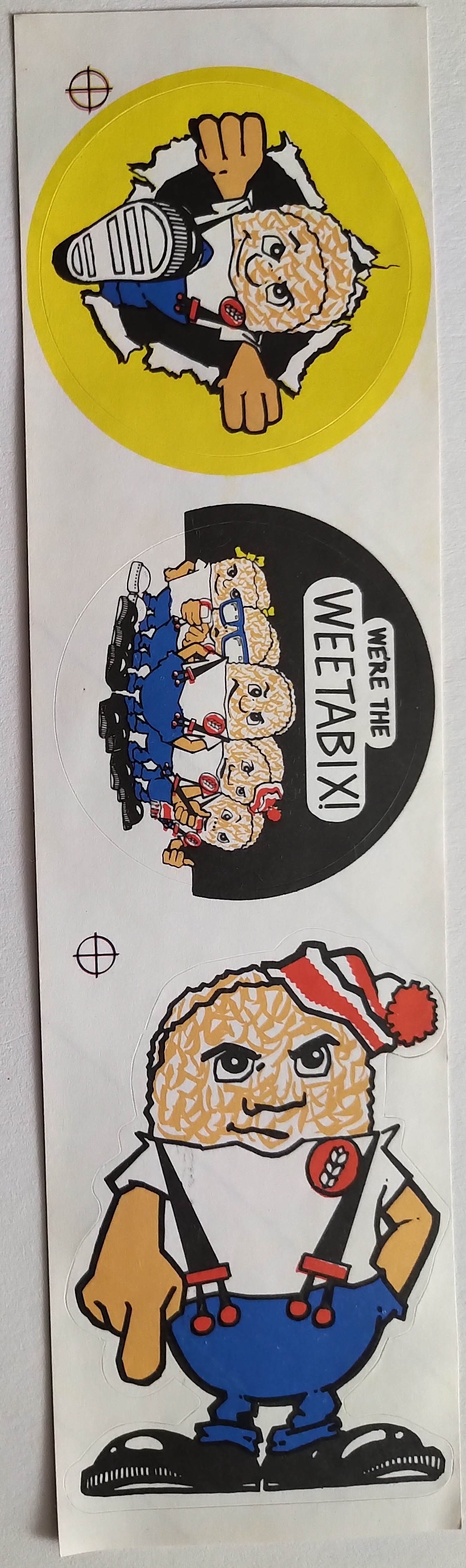 1980s Weetabix Weetagang stickers