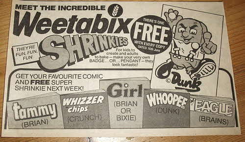 1984 Weetabix Shrinkees (betr)