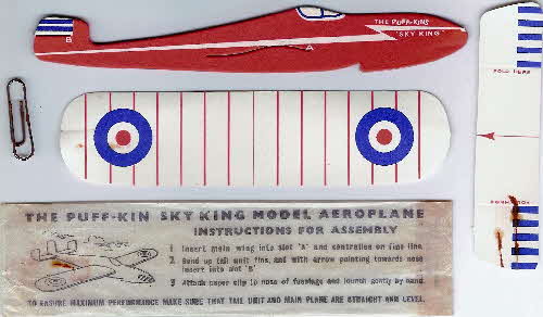 1960 Weetabix PuffKins Super Glider red