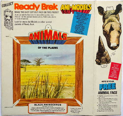 1970s Ready Brek Animodels - Rhino