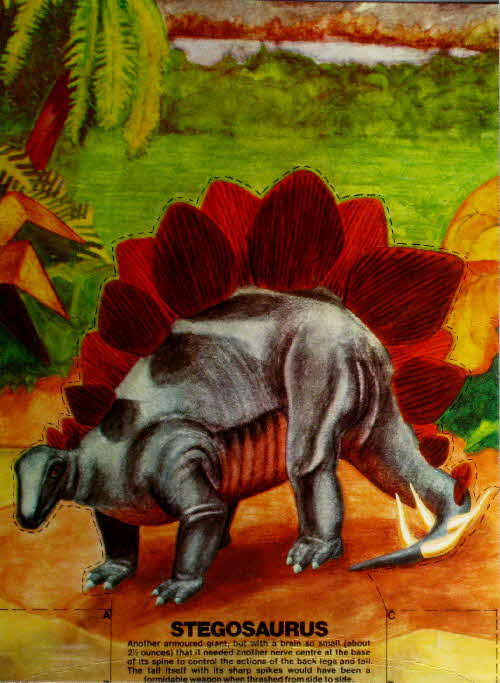1977 Ready Brek Dionsaurs Stegosaurus
