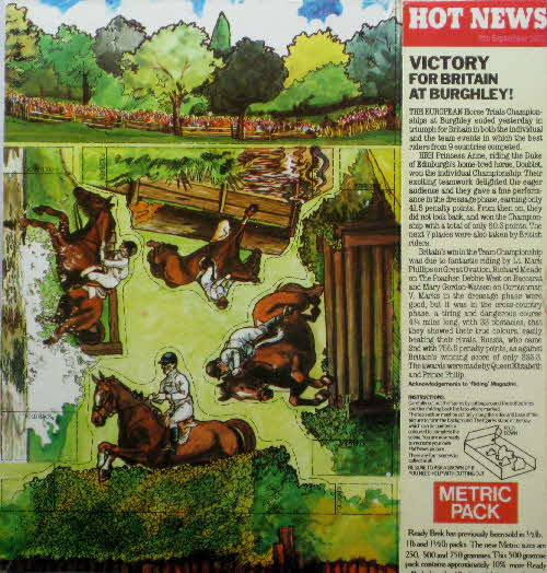 1970s Ready Brek Hot News Equestrian