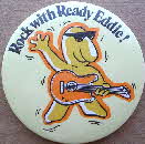 1980s Ready Brek Ready Eddie Badge