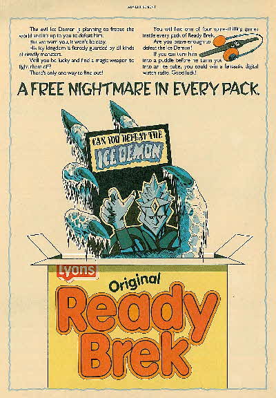 1985 Ready Brek Ice Demons
