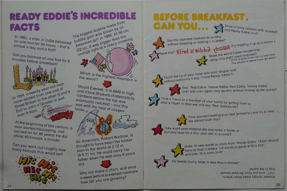 1987 Ready Brek 50 Brilliant things to Do Before Breakfast Book (14)