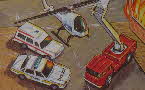 1990 Ready Brek Corgi Emergency Vehicle set