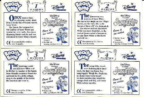 1994 Ready Brek Snow White Moving Cards (2)