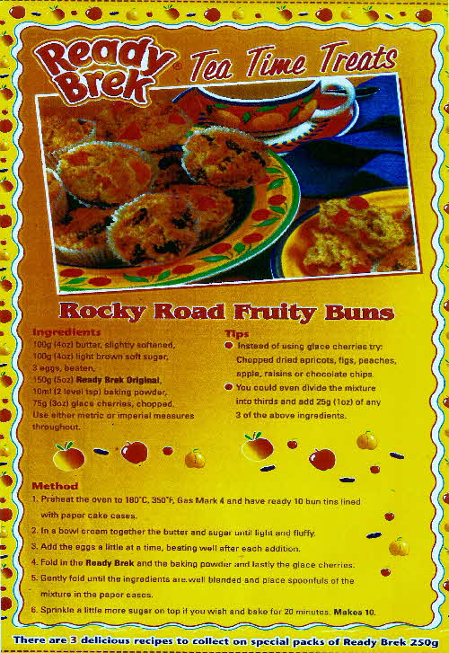 1990s Ready Brek Tea Time Treats - Rocky Road Fruity Buns