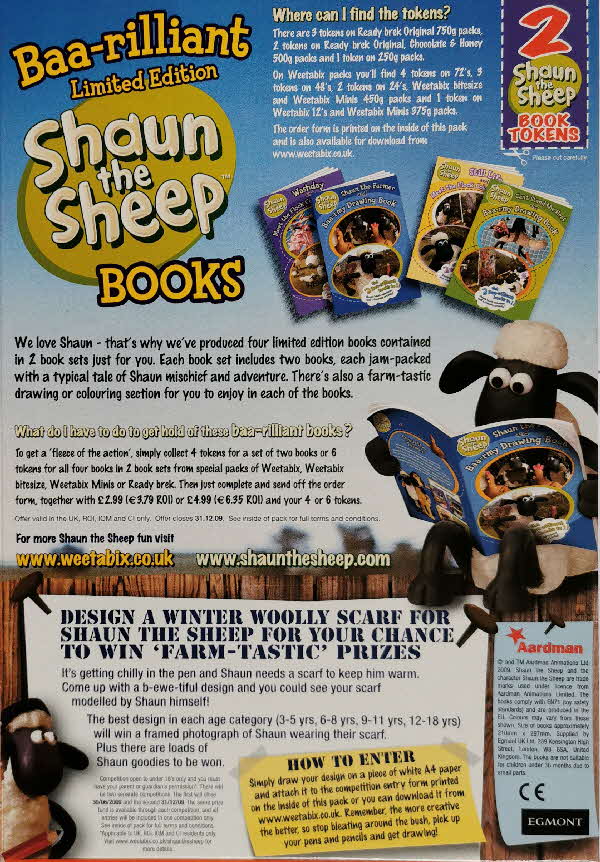 2009 Ready Brek Shaun The Sheep Books (2)