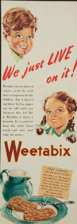 1950s Weetabix Live on It Advert