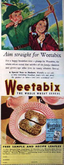 1954 Weetabix Robin Hood ad