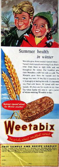 1954 Weetabix winter ad