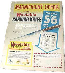 1956 Weetabix Knife offer (betr)