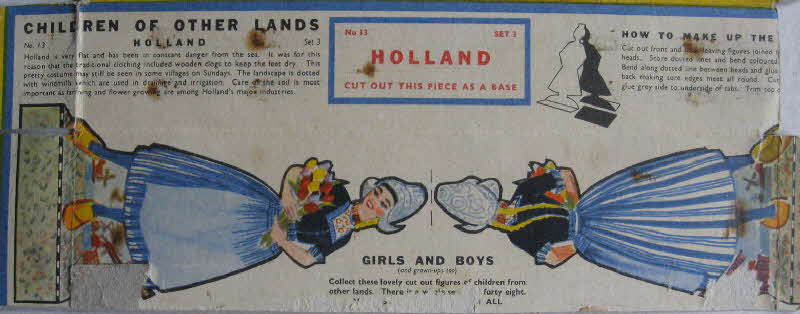 1959 Weetabix Children of Other Lands Set 3 Holand