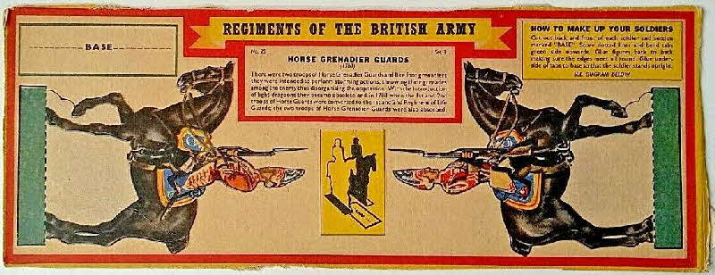 1960 Weetabix Regiments of British Army no 25 set 3