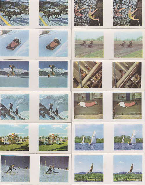1961 Weetabix Thrill 3D cards folder 2 front
