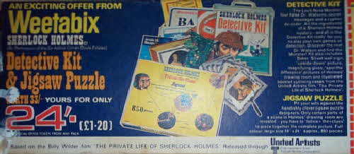 1960s Weetabix Sherlock Holmes Detective Kit & Puzzle (betr)