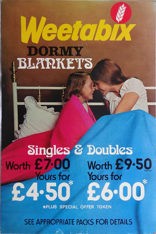 1970s Weetabix Dormy Blanket Shop Display