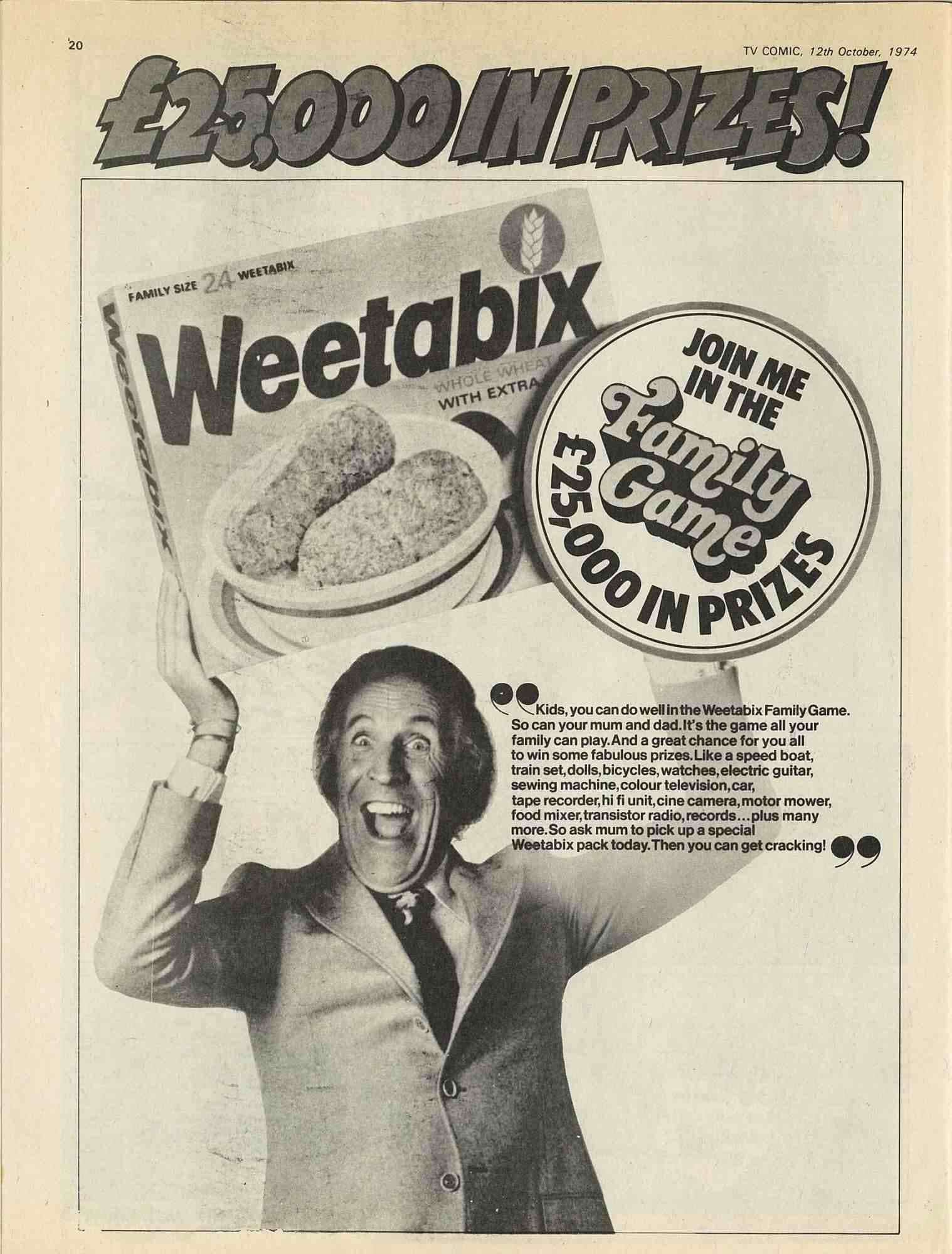1974 Weetabix £25k Prize 3