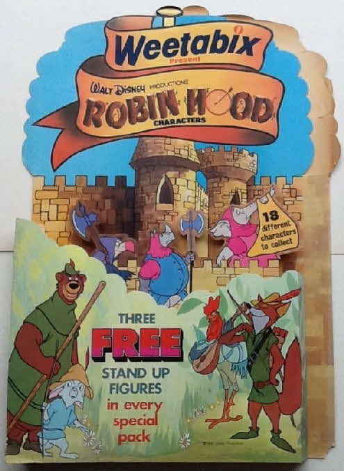 1974 Weetabix Disney Robin Hood Shop Display open